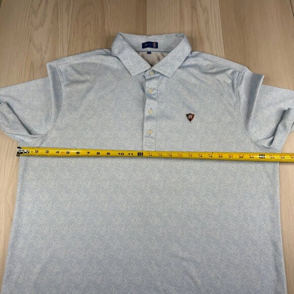 Stitch Mens Light Blue Short Sleeve Paisley Print Summer Polo Shirt Size XL - Picture 8 of 10